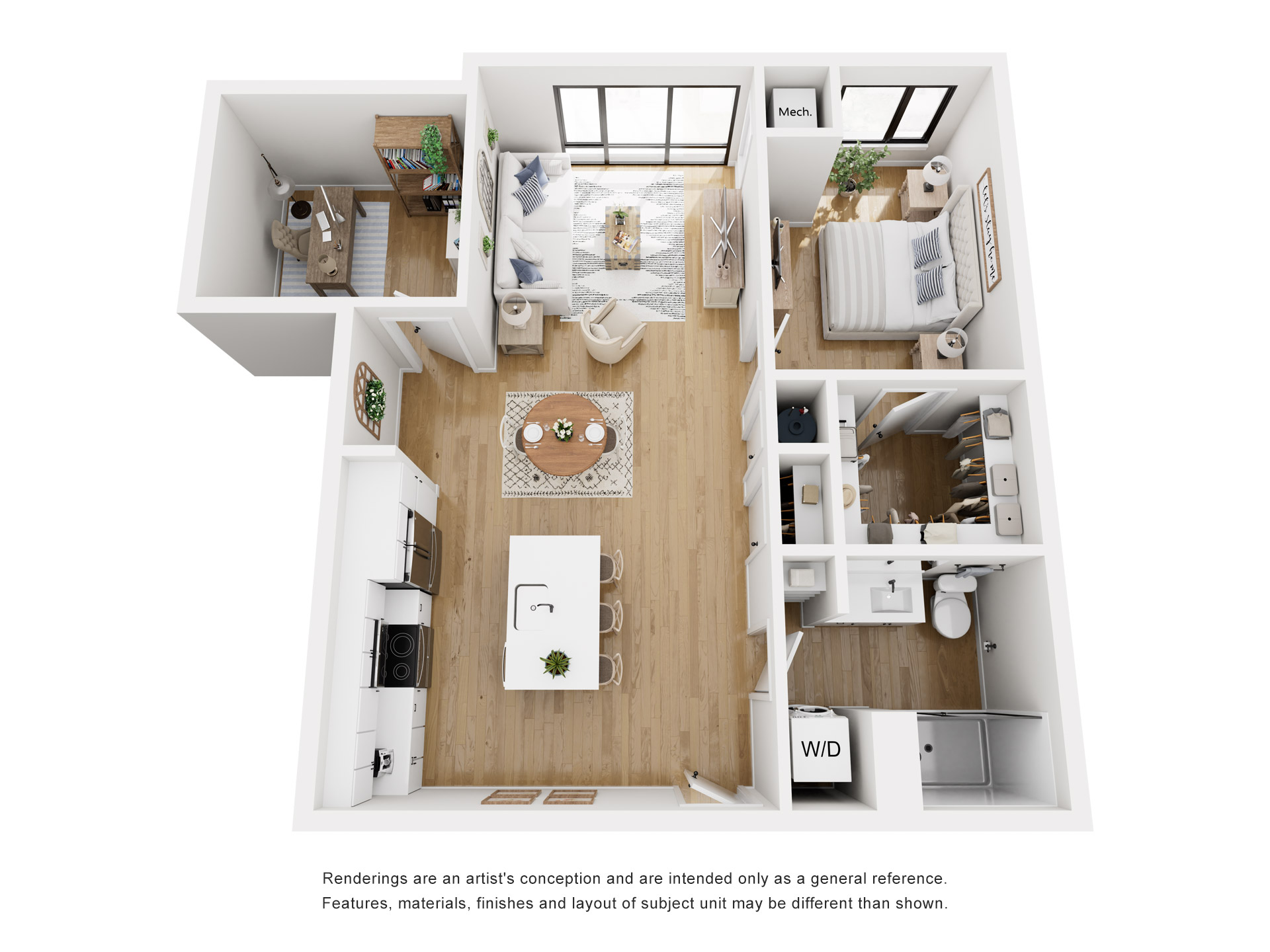 Floor plan layout diagram for AD3-893 Den